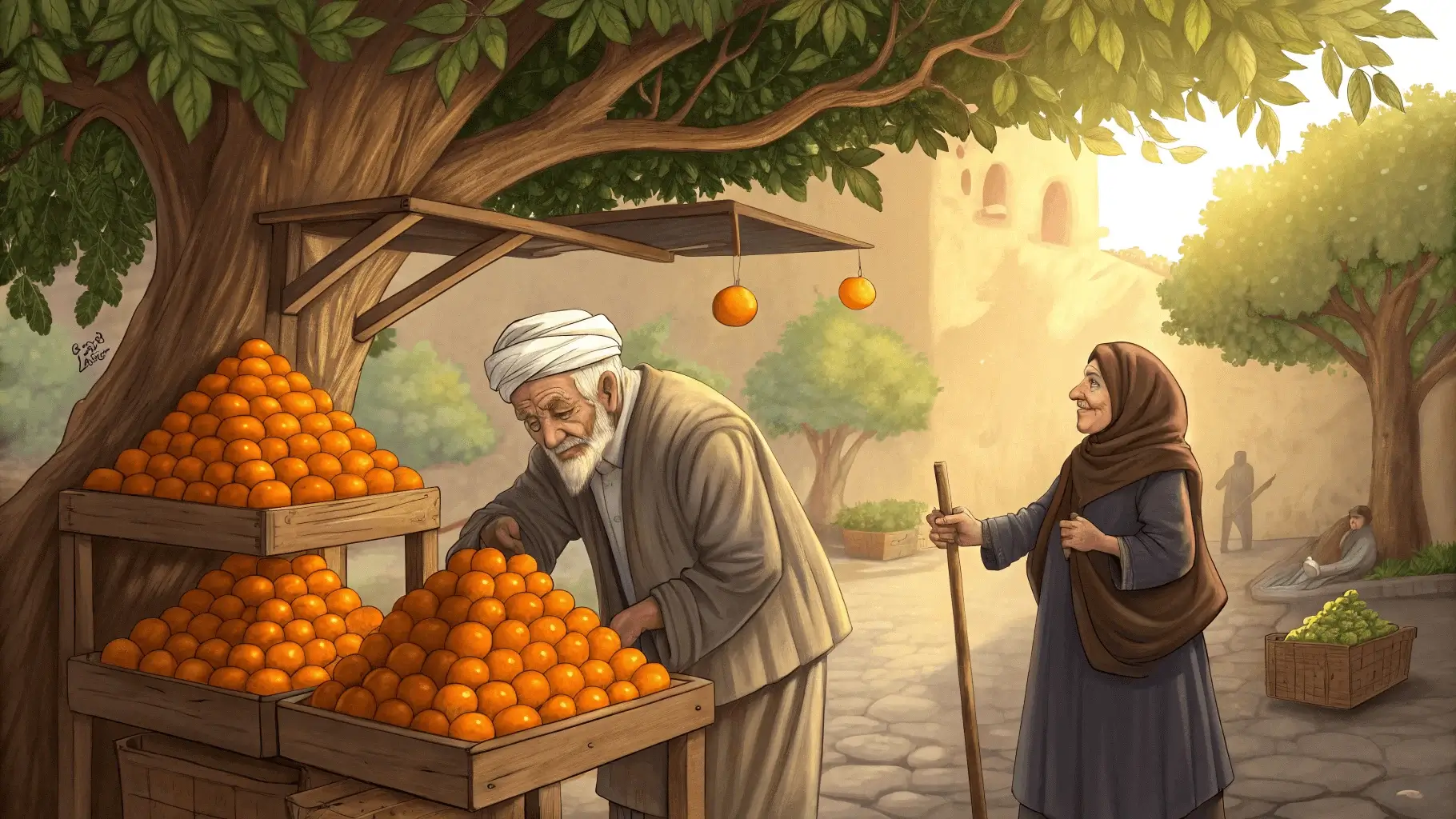 قصة حكمة البرتقال