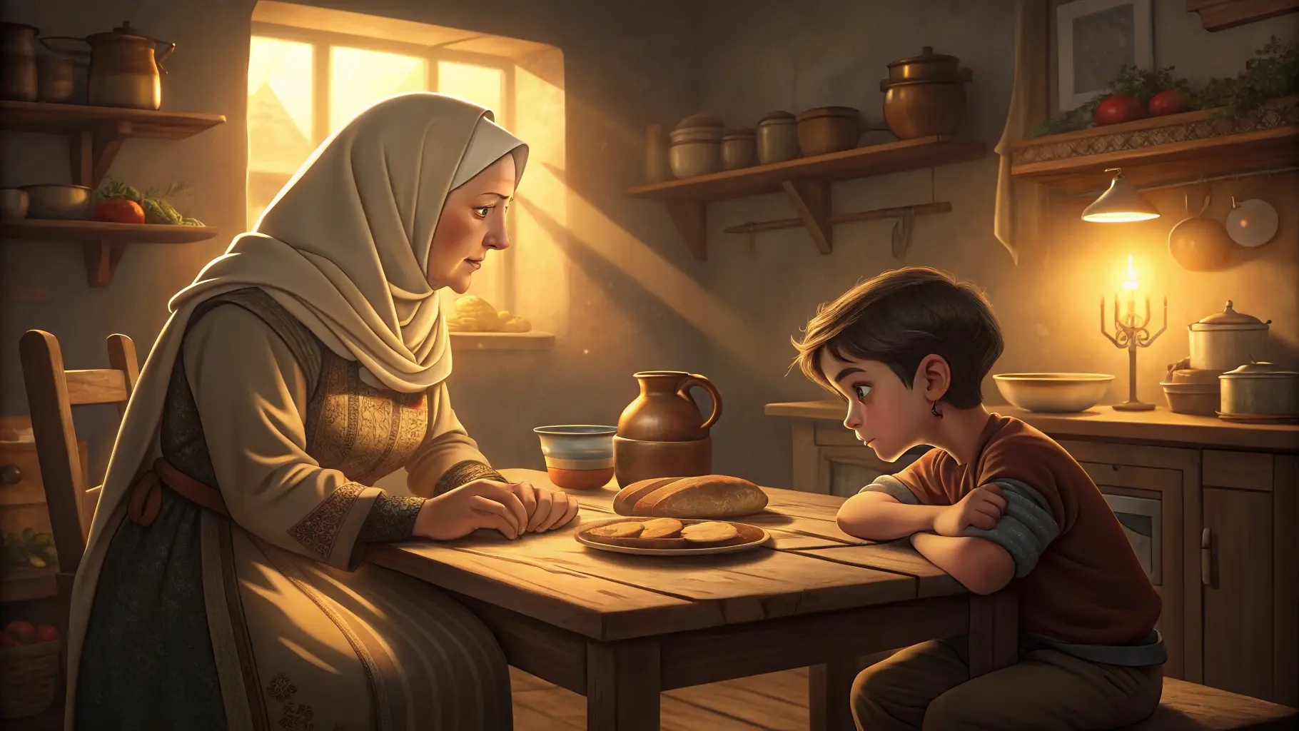 قصص قصيرة قبل النوم: قصة الصبي الذي سرق مال الخبازة