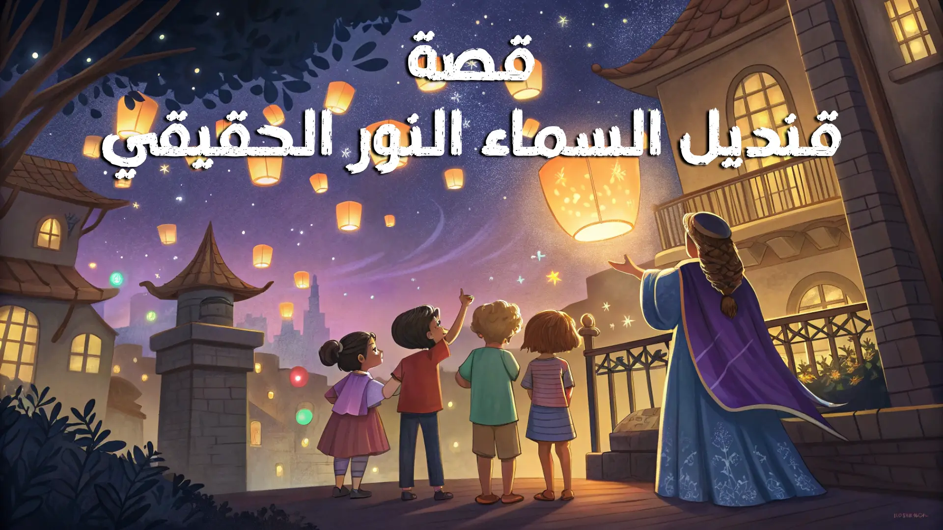 قصص للأطفال – قصة قنديل السماء النور الحقيقي